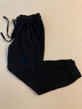 Splendid Black Elastic Waist Cropped Jogger Capris Women Size S/P
